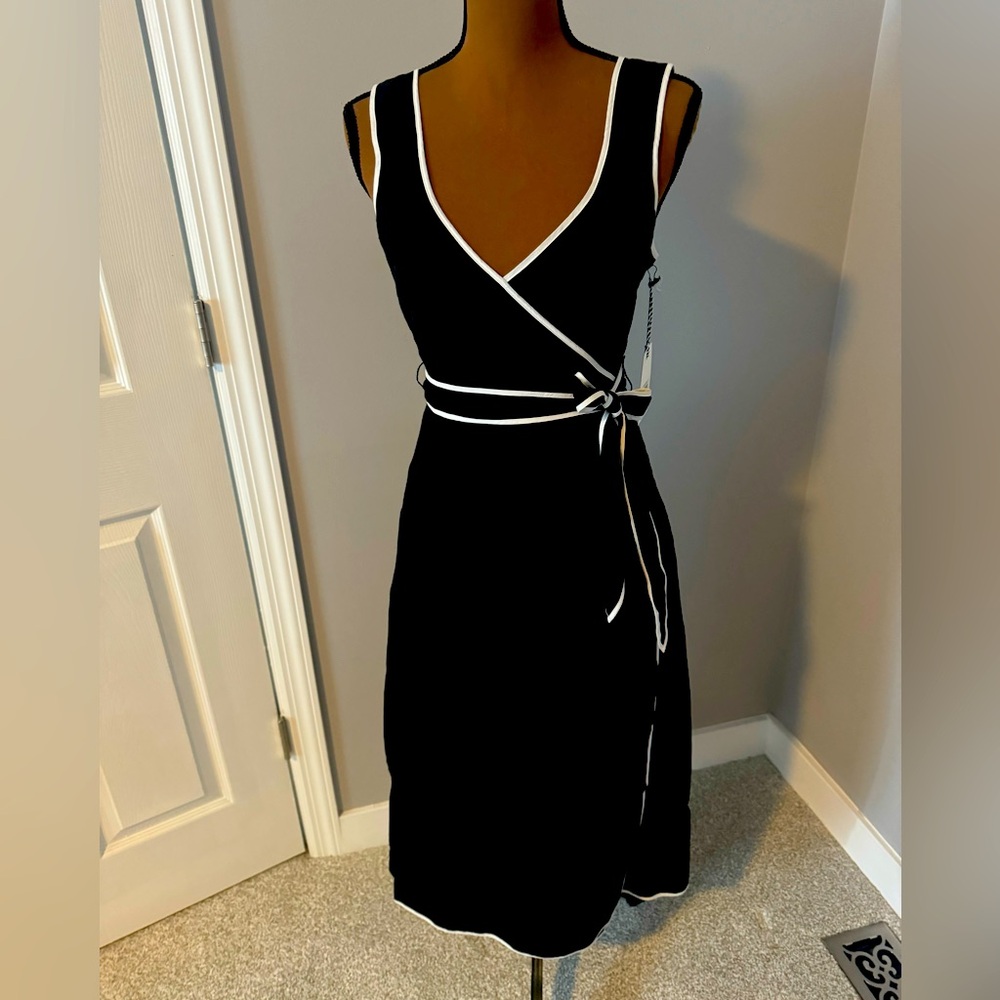 1901 NWT Black & White linen Dress Size S